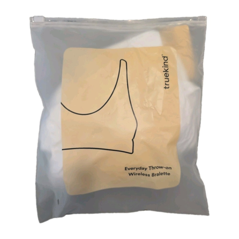 NEW Truekind Daily Comfort Straps Wireless Bralette Shaping Bra Size 4XL White